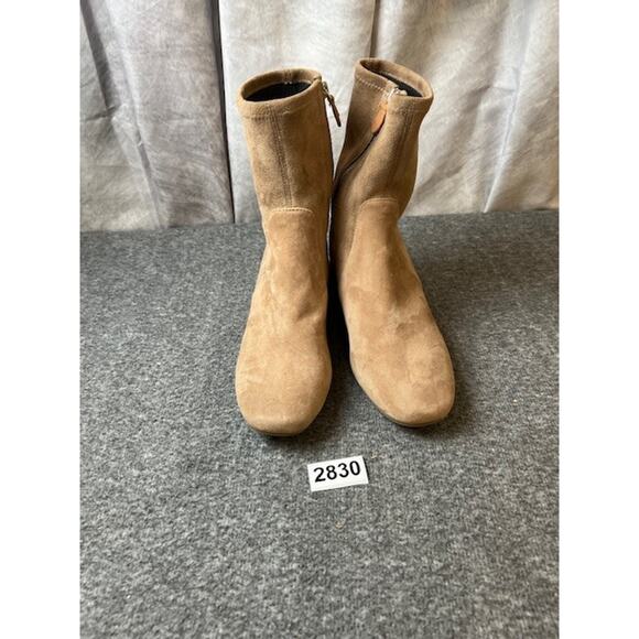 Gentle Souls by Kenneth Cole- Emily Suede Side Zip Boot Size US 7.5 - Picture 9 of 9